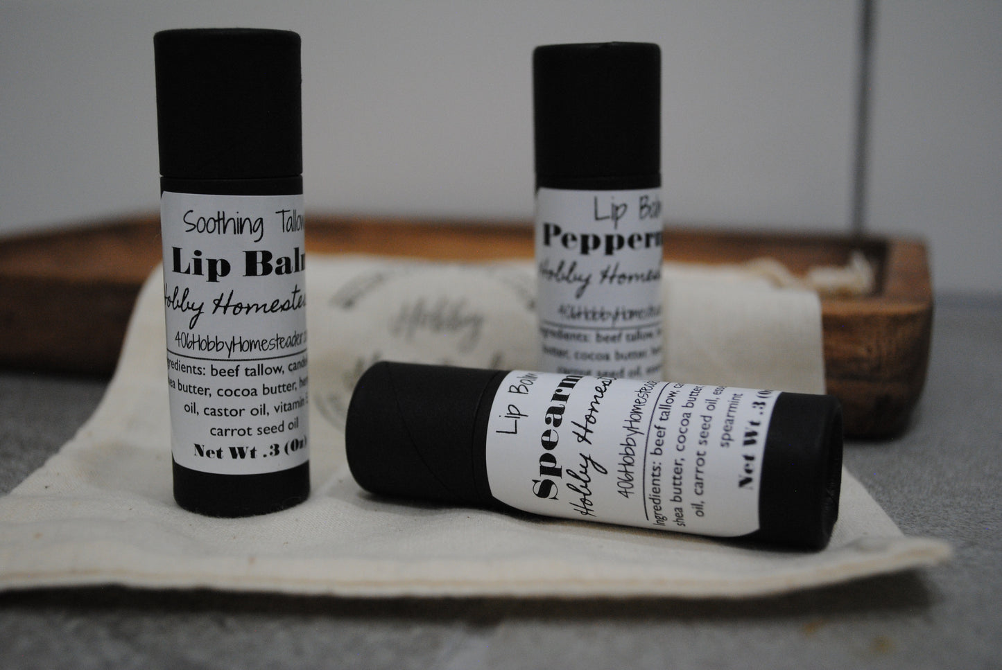 Tallow Lip Balm Trio