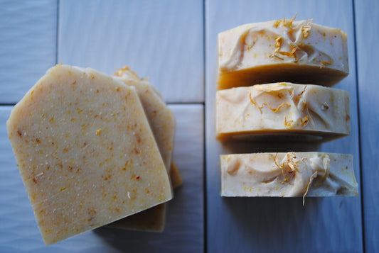 Lemongrass Calendula Tallow Soap